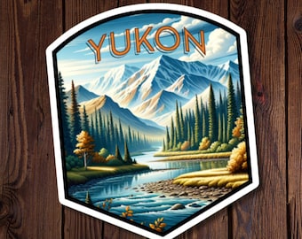 Beautiful Province Sticker, Yukon, Celebrate Canada’s Provinces & Territories with Stunning Designs