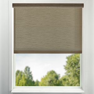 Latte Colored Room Darkening Window Shades USA MADE Custom Roller Shades Window Treatment Room Darkening Window Shade Motorized Shade