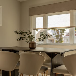 Window Shades USA MADE Designer Roller Shades Custom Window Treatments Window Coverings Room Darkening Window Shade Motorized Shade