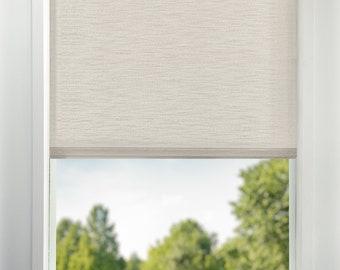 Pearl Light Filtering Window Shades USA MADE Custom Roller Shades Window Treatments Light Filtering Window Shade Motorized Shade