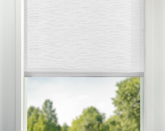 White Light Filtering Window Shades USA MADE Custom Roller Shades Window Treatments Light Filtering Window Shade Motorized Shade