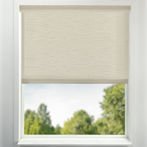 Beige Room Darkening Window Shades USA MADE Custom Roller Shades Window Treatments Light Filtering Window Shade Motorized Shade