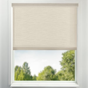 Beige Light Filtering Window Shades USA MADE Custom Roller Shades Window Treatments Light Filtering Window Shade Motorized Shade