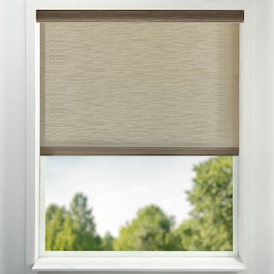 Latte Colored Light Filtering Window Shades USA MADE Custom Roller Shades Window Treatments Light Filtering Window Shade Motorized Shade