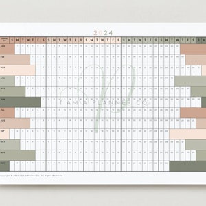 2024 365 Day Yearly Earth Planner PRINTABLE