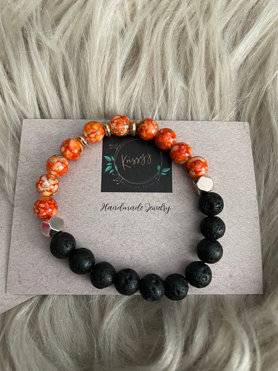 Orange and hotsell black bracelet