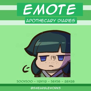 Disappointed Maomao Emote |  Apothecary Diaries Emote for Twitch, Discord and YouTube | Gaming and Streaming