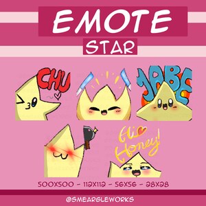 Hoshi Star Emote Bundle for Twitch, Discord and YouTube | Gaming and Streaming