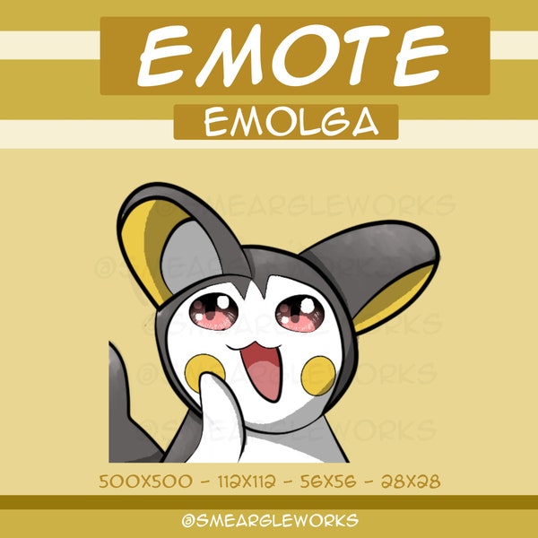 EHE Emolga Emote | Pokemon Emote for Twitch, Discord and YouTube | Gaming and Streaming