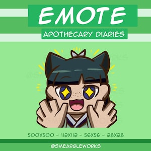 Happy Maomao Emote |  Apothecary Diaries Emote for Twitch, Discord and YouTube | Gaming and Streaming