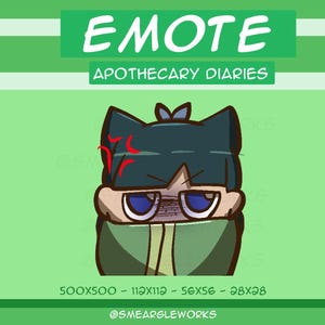 Angry Maomao Emote |  Apothecary Diaries Emote for Twitch, Discord and YouTube | Gaming and Streaming