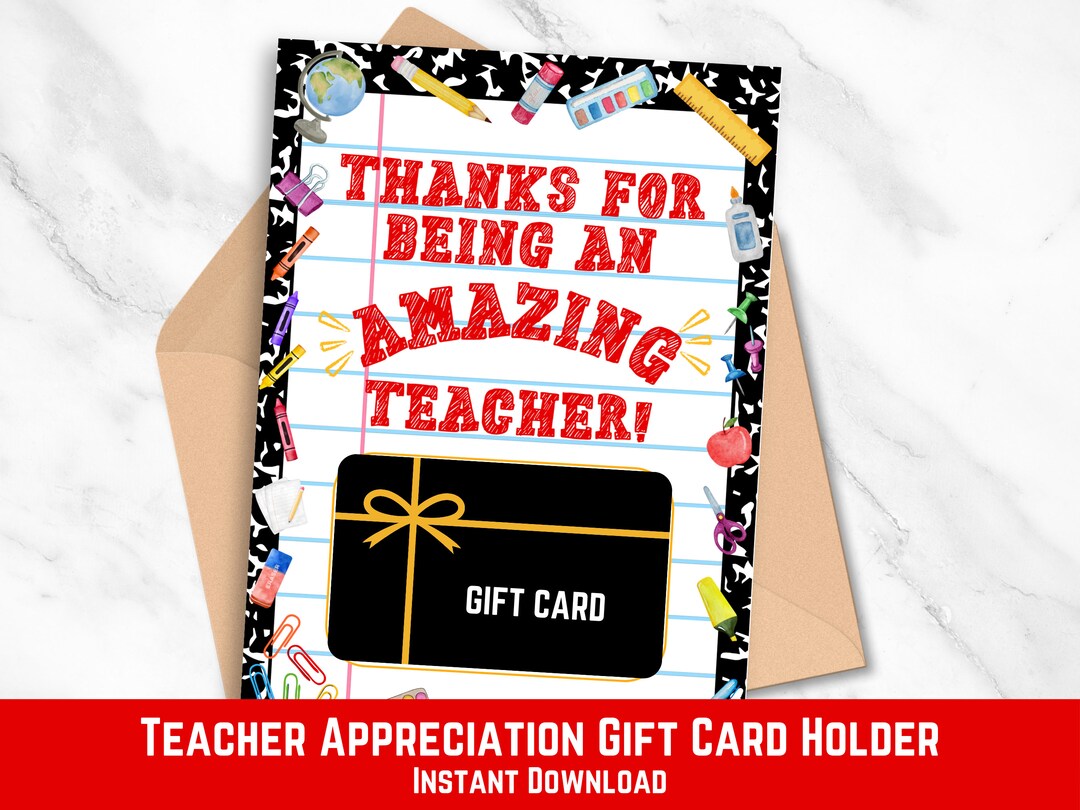 End of Year Teacher Gift, Amazing Teacher Gift, Teacher Thank You Gift ...