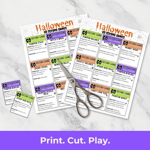 Halloween One Minute Games, Minute to Win Games for Kids, October Group ...