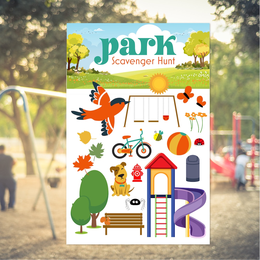 Scavenger Hunt Printable for Kids Summer Activities Park Scavenger Hunt ...