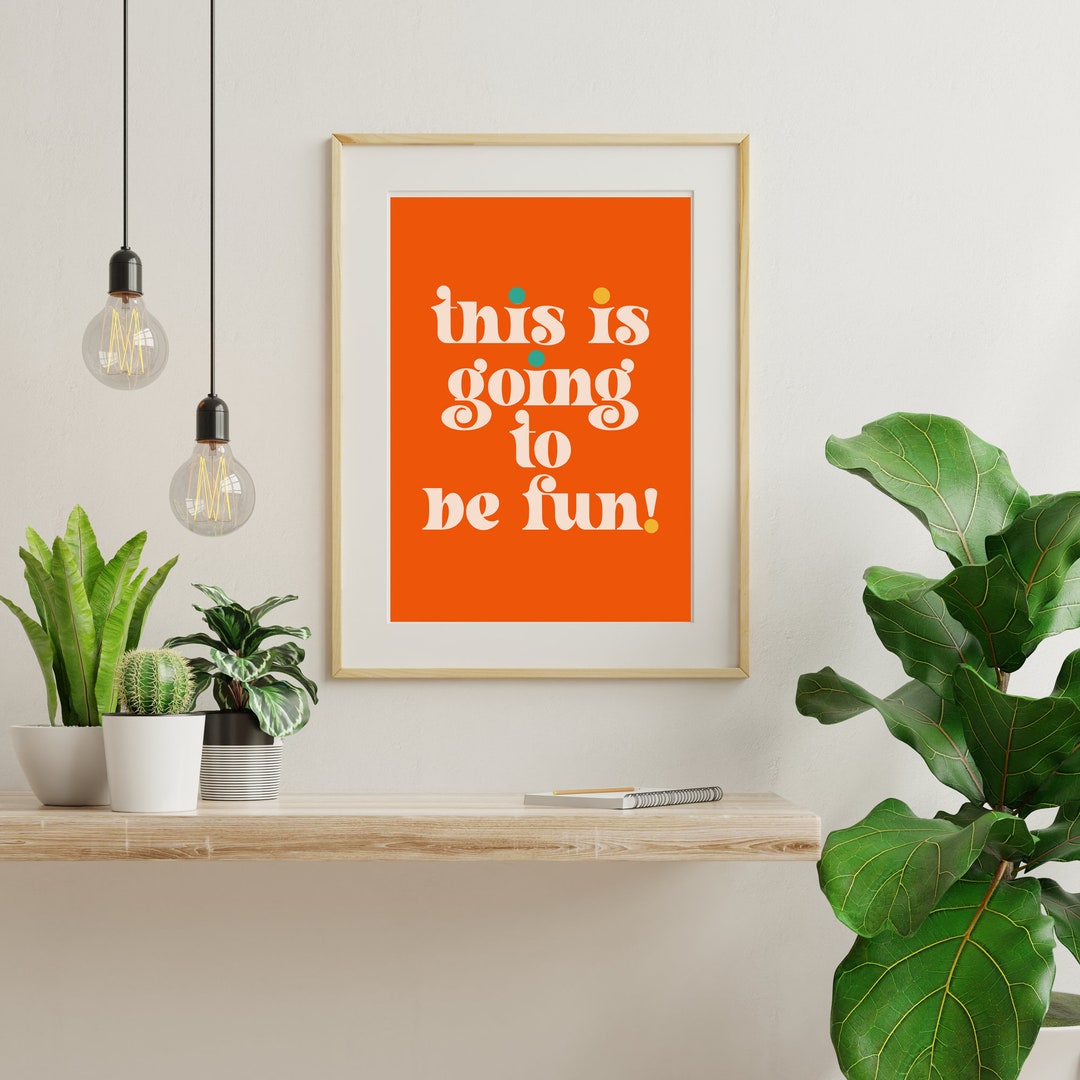 Bright and Colorful Wall Art for Child's Room Playroom Wall Art Bright