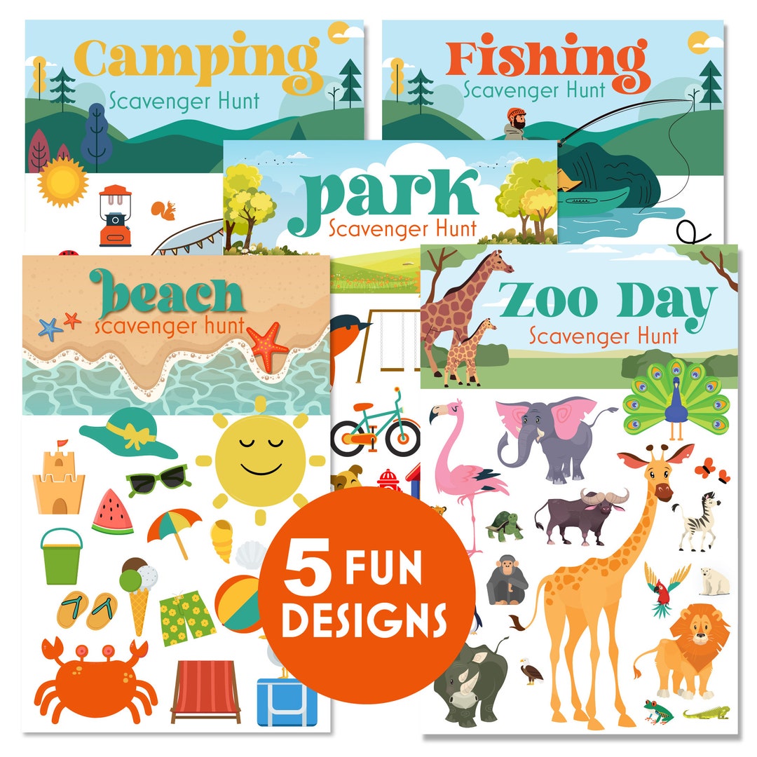 Scavenger Hunt Printable Collection for Children and Toddlers Activity ...