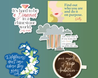 Dolly Parton Quote Sticker Set: Country Music Gift