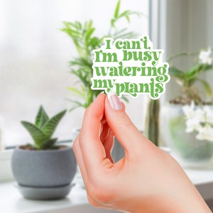 Plant Lover sticker for introvert gift for gardener sticker for laptop sticker for water bottle sticker for plant lady gardening decal