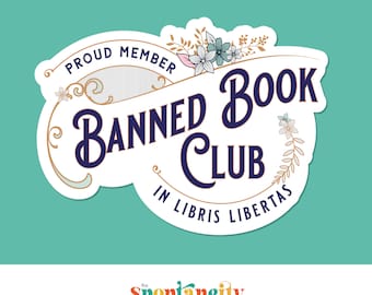 Pegatina del Club de Libros Prohibidos: Lee libros prohibidos, regalo para bibliotecarios