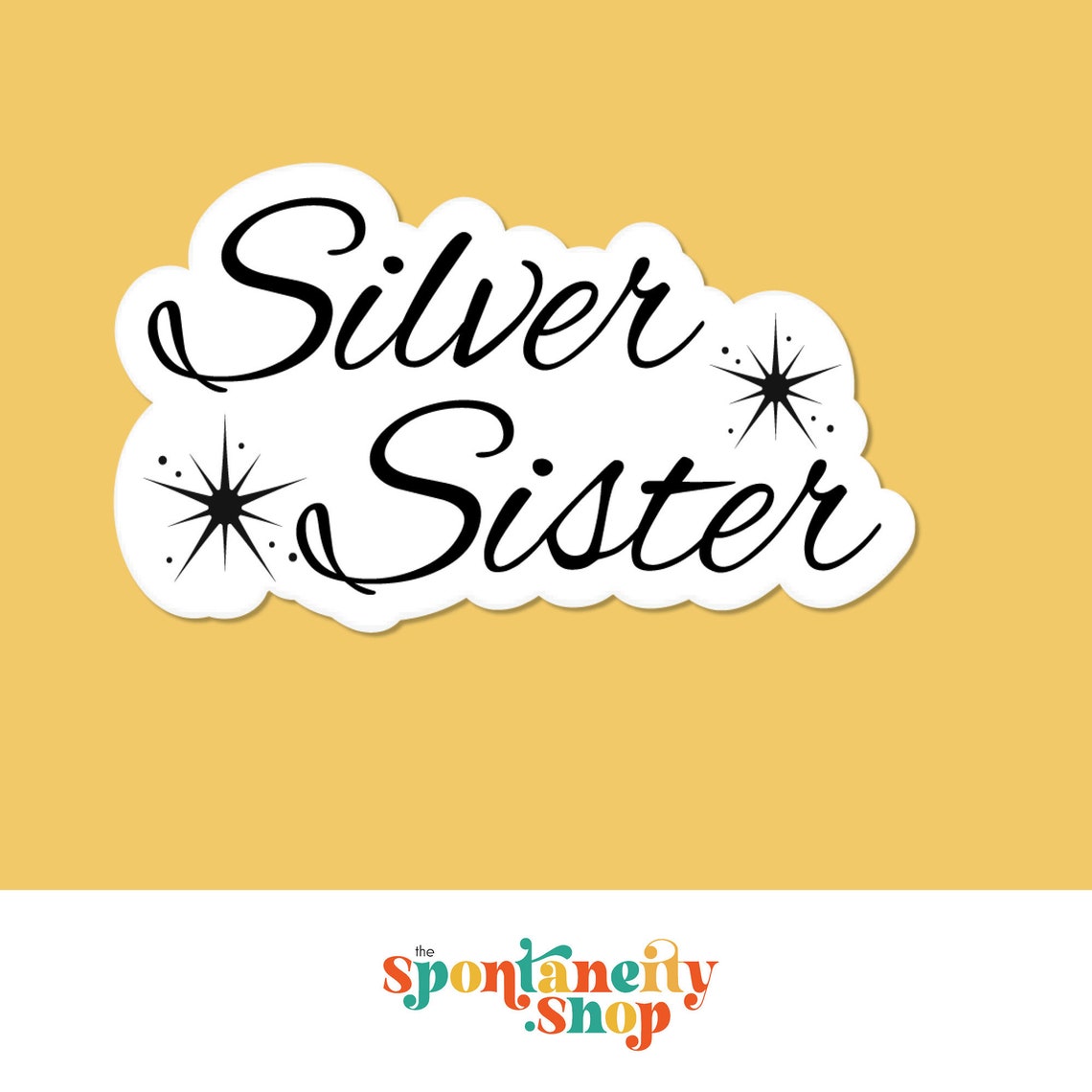 Silver Sister Sticker Positive Aging Planner Sticker - Etsy