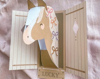Decorazione Da Tavolo In Legno A Forma Di Pony – Ornamento Per Scrivania, Ufficio, Casa – Regalo Simpatico