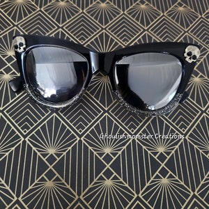 Skull Glam Glitter Bottom Sunnies