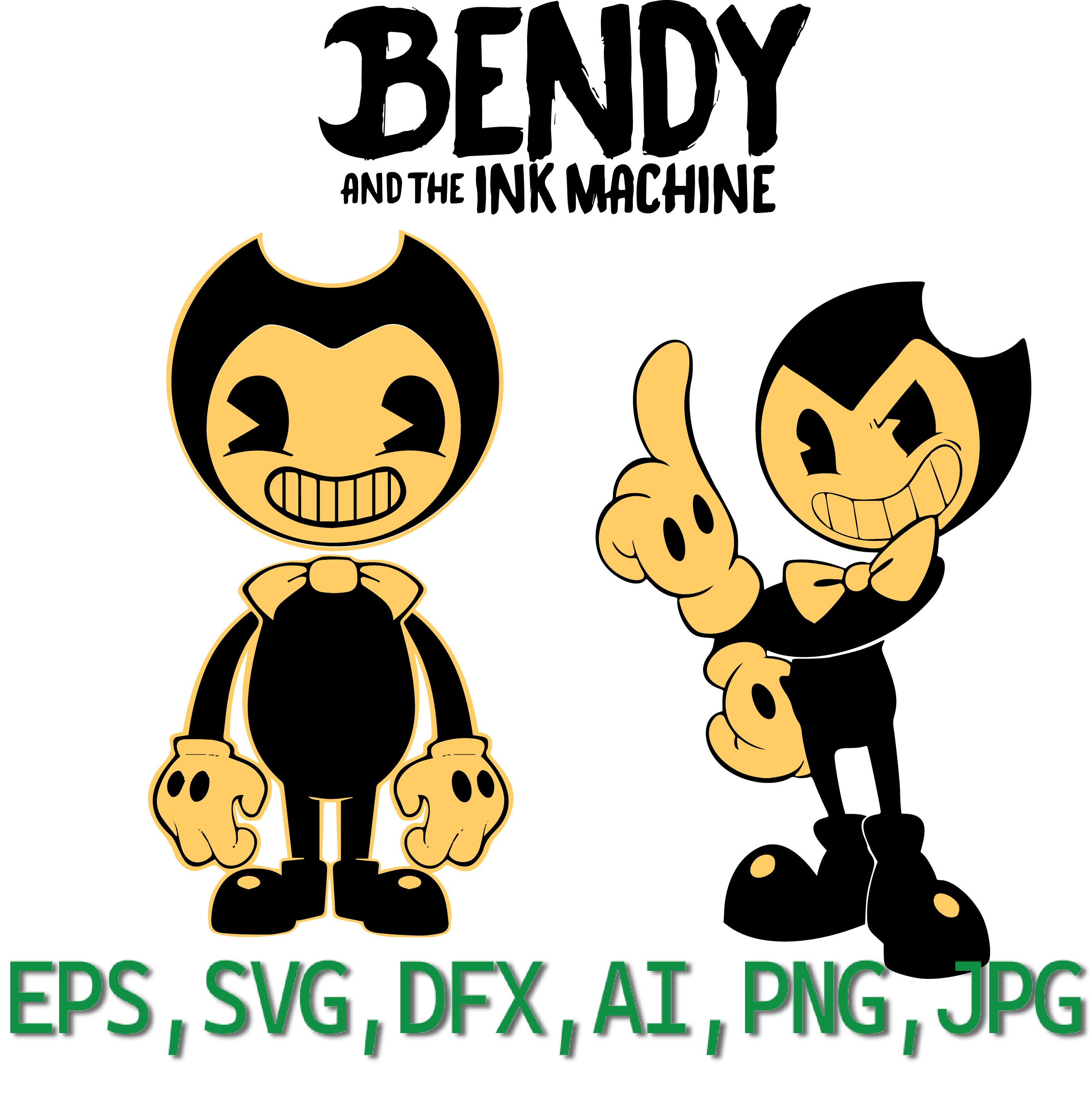 Bendy and the Ink Machine SVG DXF EPS Png Pdf. Bendy -  Israel