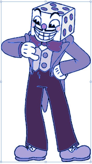 king dice (cuphead) drawn by yatsunote