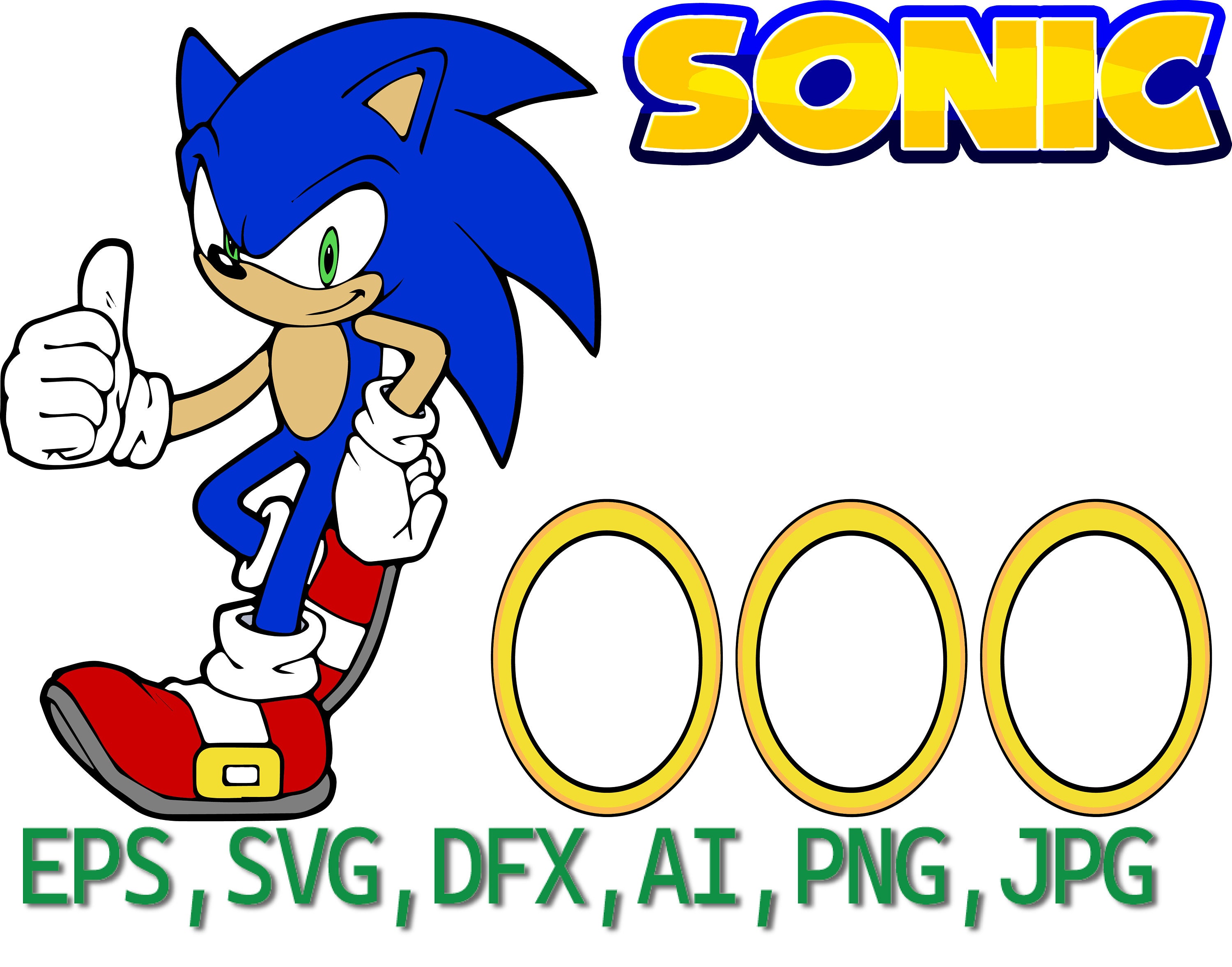 Super Sonic Outline PNG Transparent Images Free Download, Vector Files