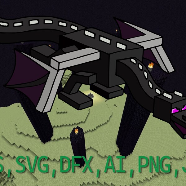 Ender Dragon Svg - Etsy Australia
