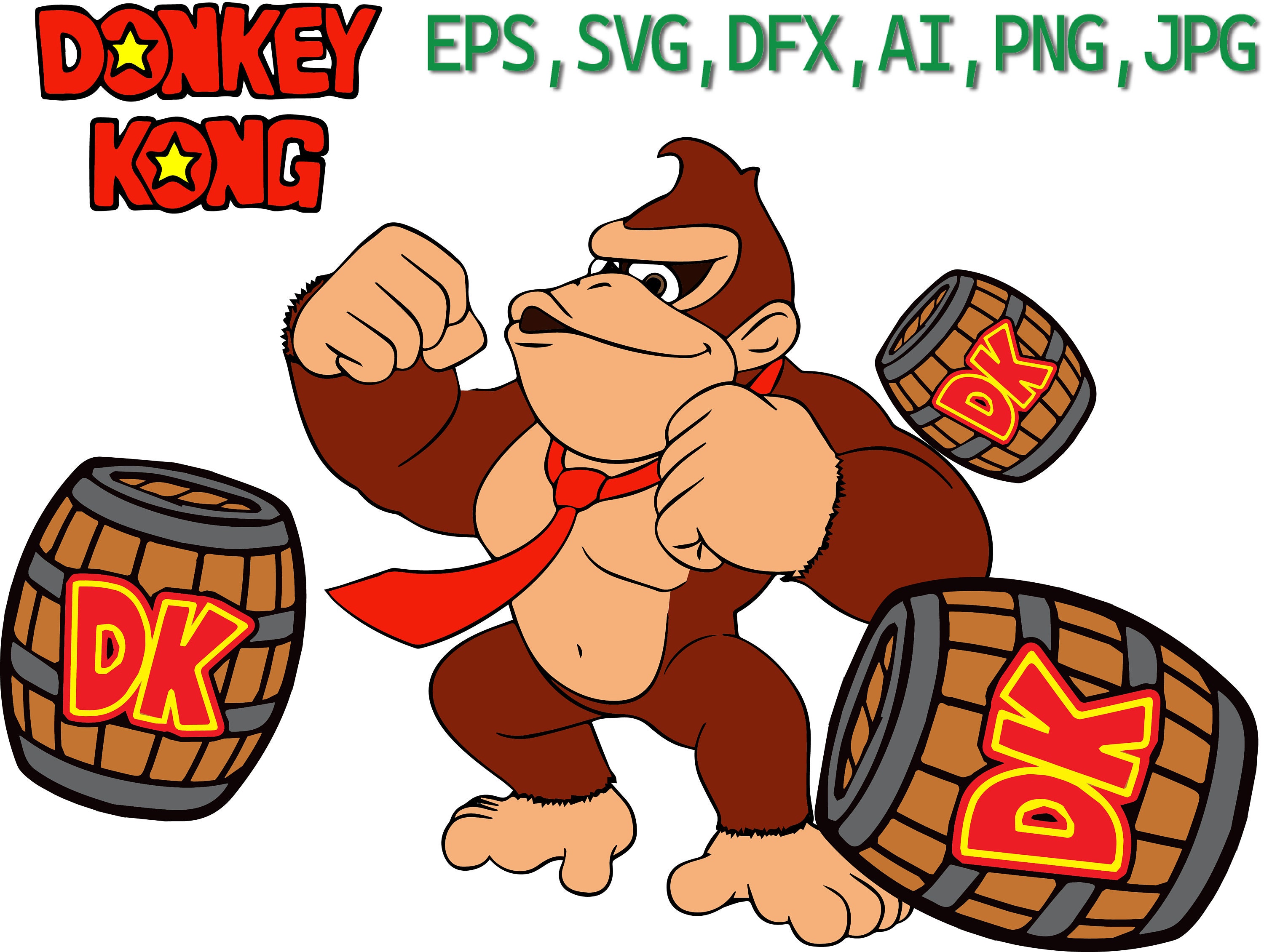 Super Mario SVG DXF EPS Png Illustrator. Bowser -  Singapore