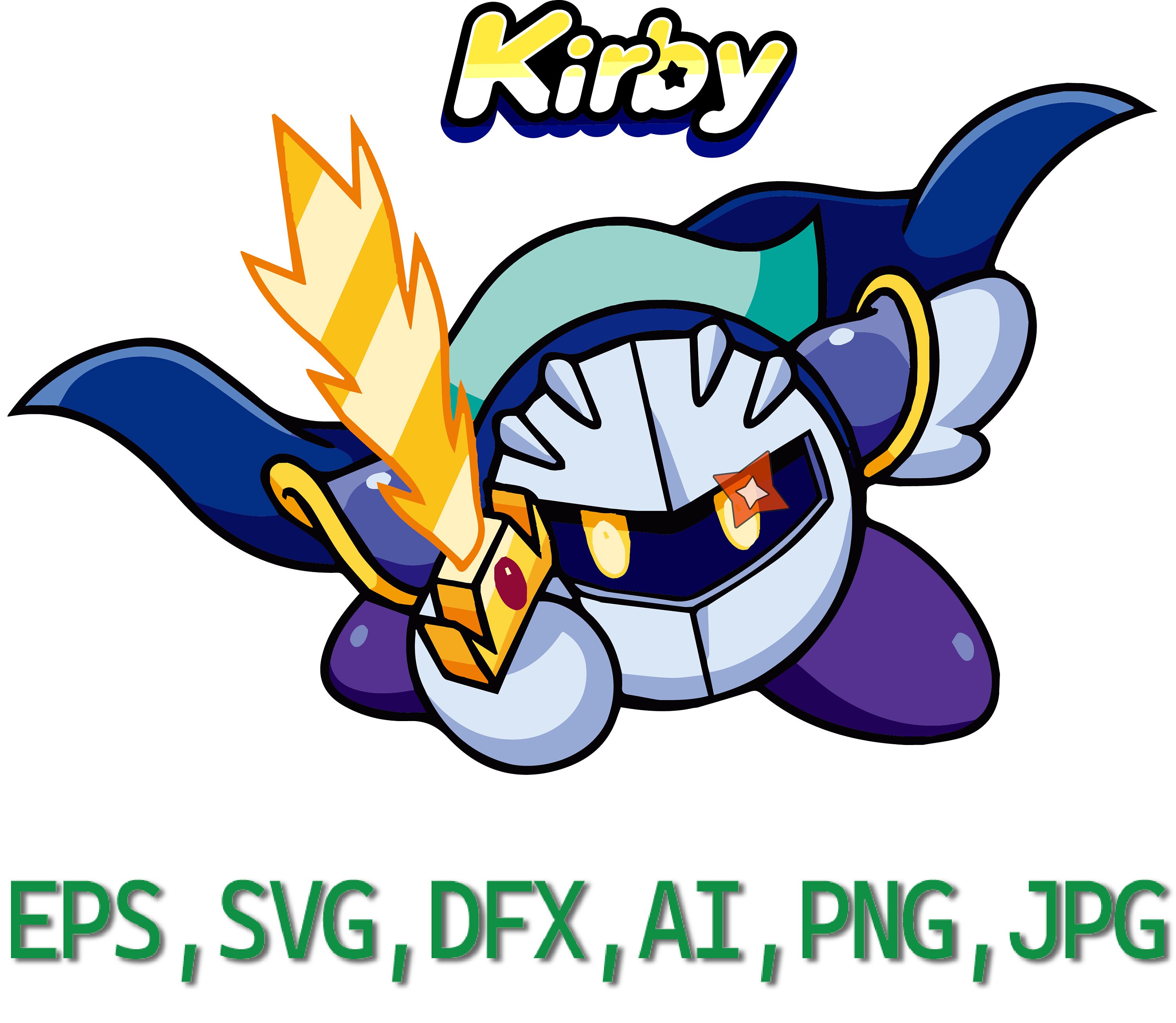 4 Styles Anime Star Kirby Sword Kirby Marx Magolor Meta Knight