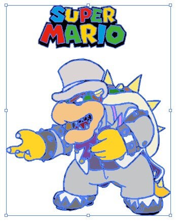 Super Mario SVG DXF EPS Png Illustrator. Bowser -  Singapore