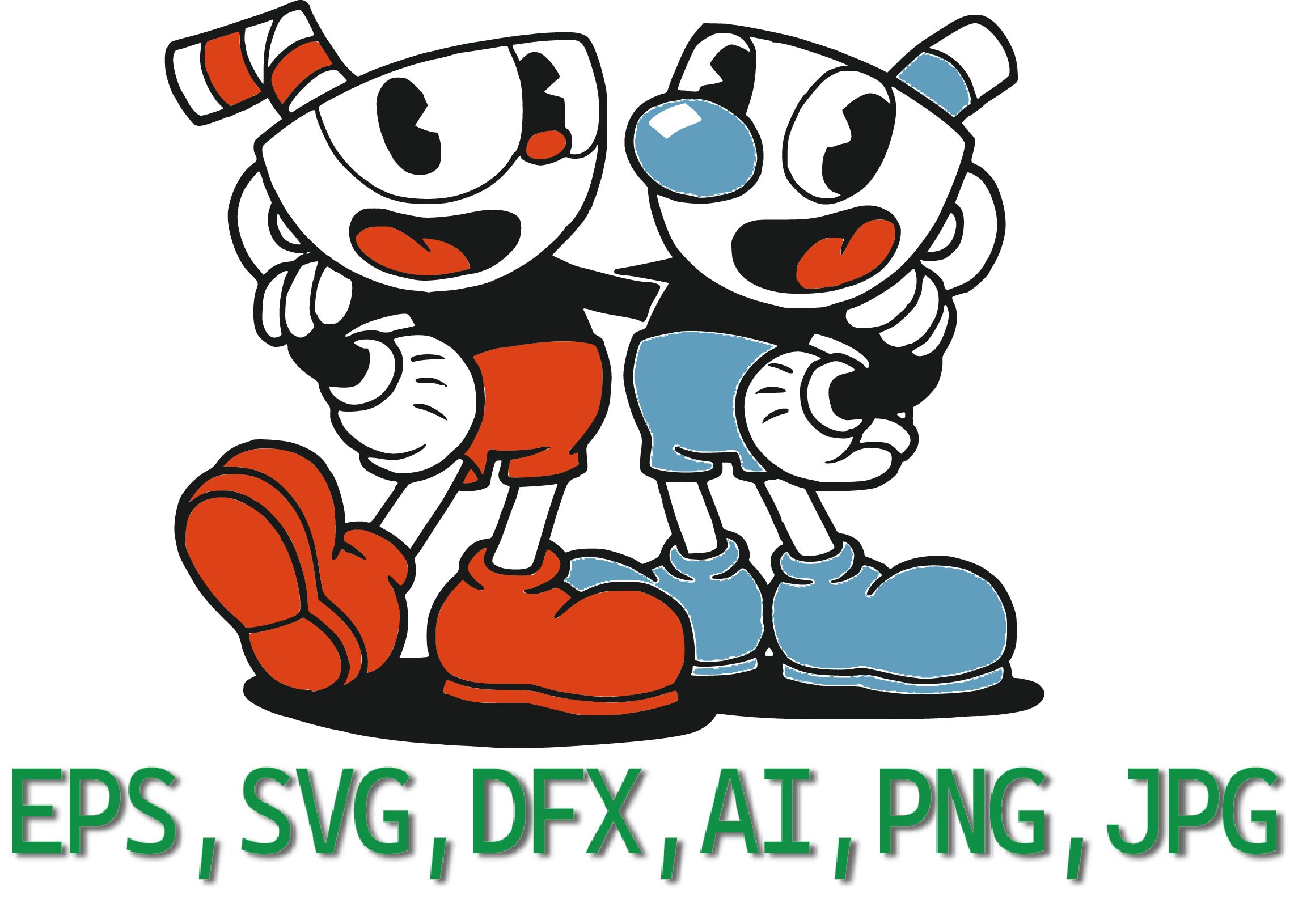 2022 THE Devil on Cuphead Show Cricut. Cartoon Svgpngpdf 