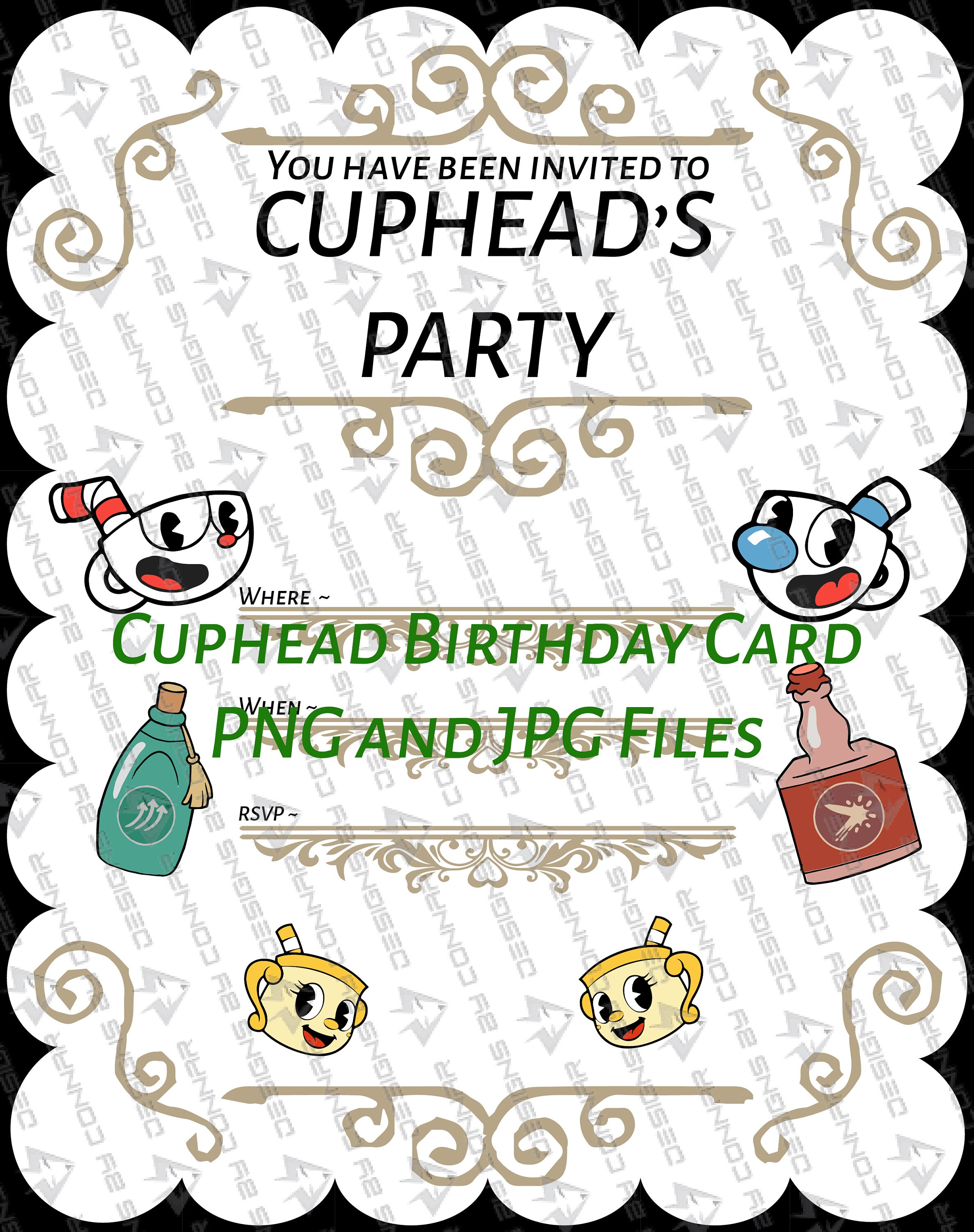 the cuphead show, video game, new 2022 character, colored,  clipart,svg,png,pdf files, vectorized