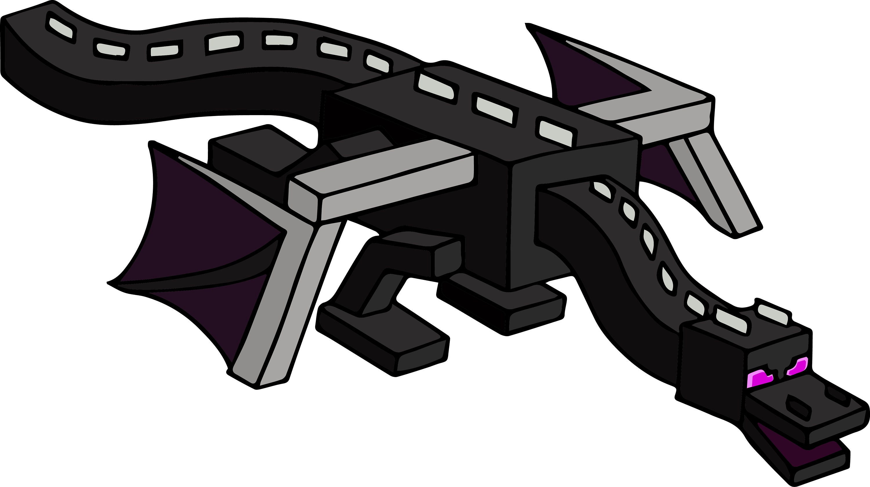 Minecraft SVG DXF EPS Png Illustrator. Enderdragon - Etsy