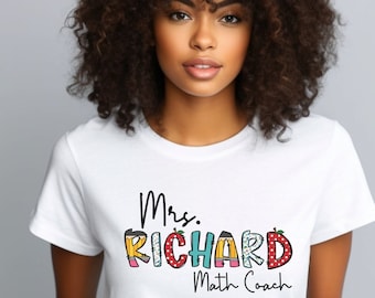 Custom Personalized Shirt Staff Gift Coworker Christmas Gift Educator Gift Customized Educator Gift Custom Shirt Gift Christmas Gift Teacher