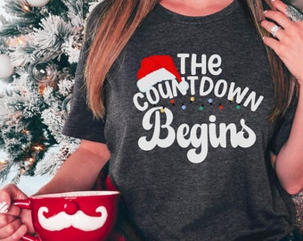 Christmas Countdown Shirt Teacher Shirt School Staff Shirt Countdown Christmas Teacher Shirt Holiday Teacher Shirt Holiday Countdown T-Shirt