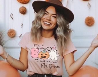 Custom Cute Halloween Shirts Boo Shirt Fall Spooky Season Shirt Halloween Party Shirt Spooky Season Diva Shirt Fun Fall Shirt Gifts Fall