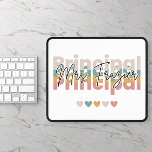 Tappetino per mouse personalizzato per il preside della scuola Regalo per il preside Regalo di apprezzamento Regalo per il rientro a scuola Regalo per l'educatore Arredamento per l'ufficio principale Tappetino per mouse personalizzato