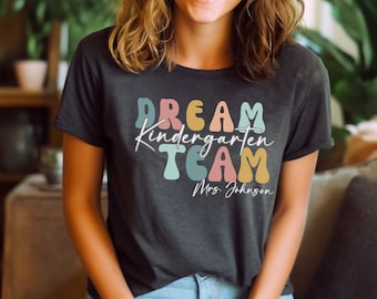 Terug-naar-school-shirt Custom shirt cadeaus team shirts schoolpersoneel geschenken klasleraar gepersonaliseerde geschenken T-shirt leraar schoolteam shirts