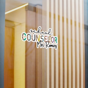 School Counselor Gifts Personalized Sticker Back To School Custom Sticker Counselor Office Decor
