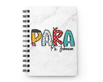 Custom Paraprofessional Appreciation Gift for Paraprofessional Special Education Gift School Notebook Gift Back-to-School Gift End of Year