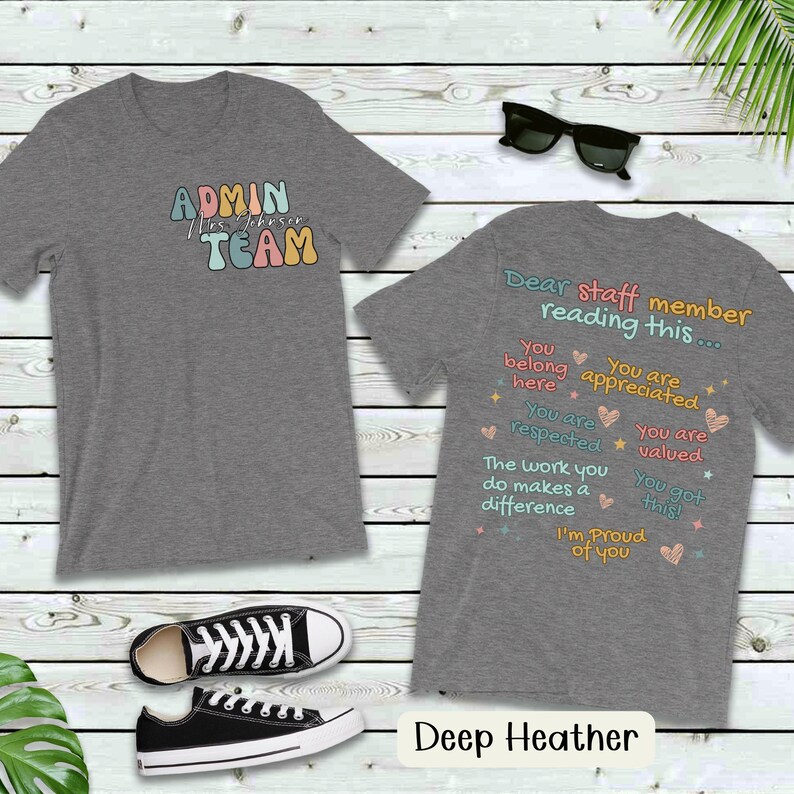Back-to-School Shirt Dream Team Gifts Team Shirts School Staff Gifts