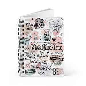 Custom School Counselor Gift Appreciation Gift Educator Custom Notebook Back to School Gift Custom Counselor Gift Happy First Day of School