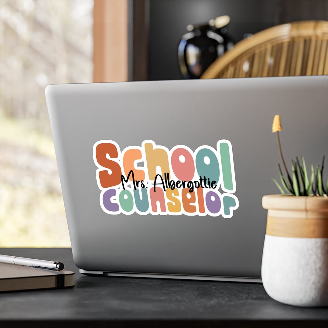 School Counselor Sticker Custom Teacher Stickers Educator Stickers ...