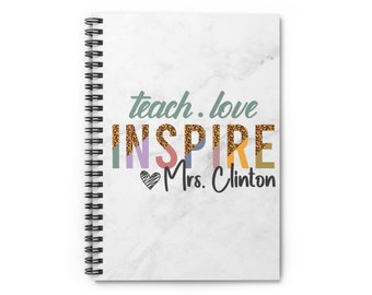 Custom Sped Teacher Gift Paraprofessional Gift Teacher Appreciation Gift Customized School Notebook Gift Personalized Notebook Educator Gift
