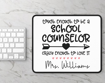 Custom School Counselor Mouse Pad Counselor Gift Appreciation Gift Back-to-School Gift Educator Gift Counselor Office Decor Custom MousePad