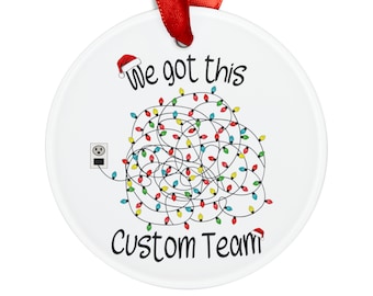 Custom Ornament Team Gift Holiday Staff Gift Funny Christmas Secret Santa Gift Coworker Holiday Gift Coworker Christmas Gift Staff Ornament