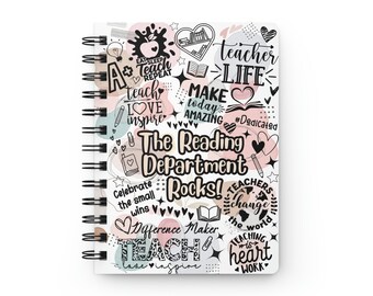 Custom Reading Teacher Gift Educator Gift Teacher Appreciation Gift Teacher Notebook Affirmation Journal Teacher essentials Teacher Notes